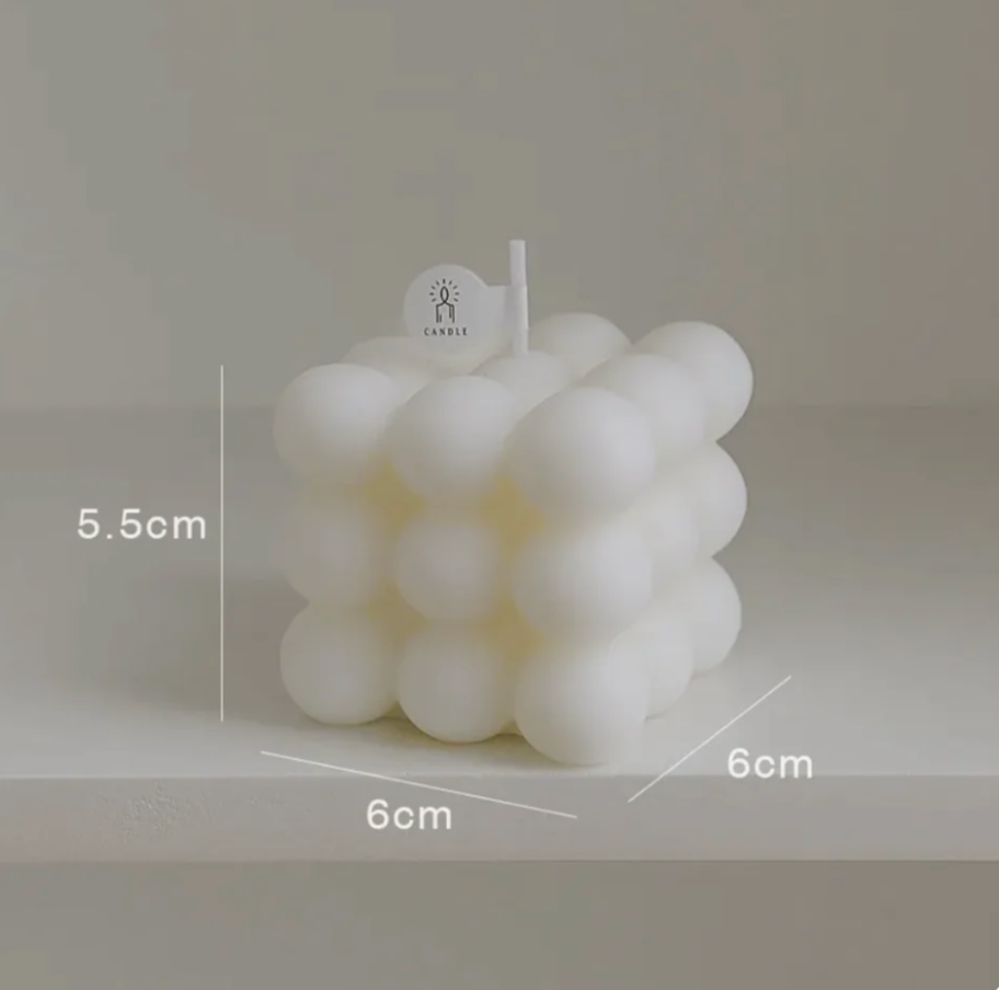 Bubble Cube Aromatherapy Candle – Aesthetic Home Décor & Gift Idea